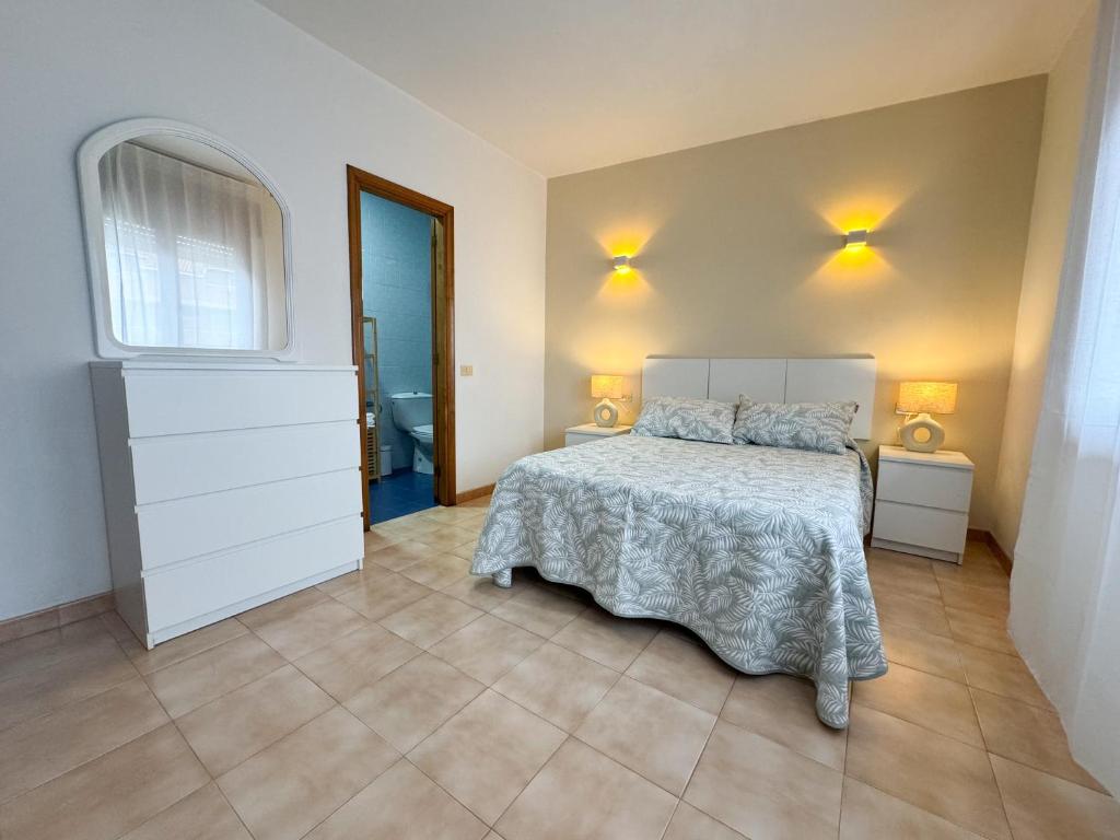 Postel nebo postele na pokoji v ubytování Apartamento LB, vistas a la ría