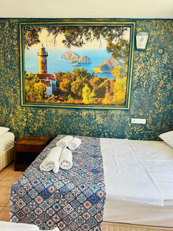 Gelidonya Pansiyon - Chambre Familiale Avec Salle De Bain