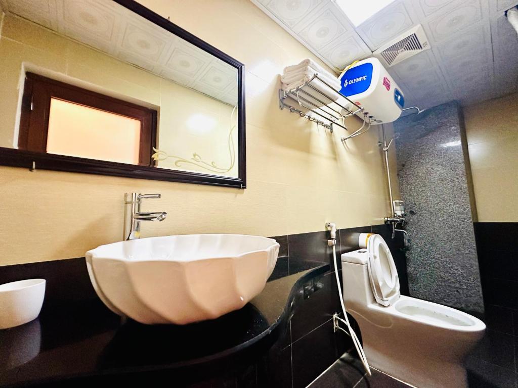 Koupelna v ubytování Thanh Quyen hotel