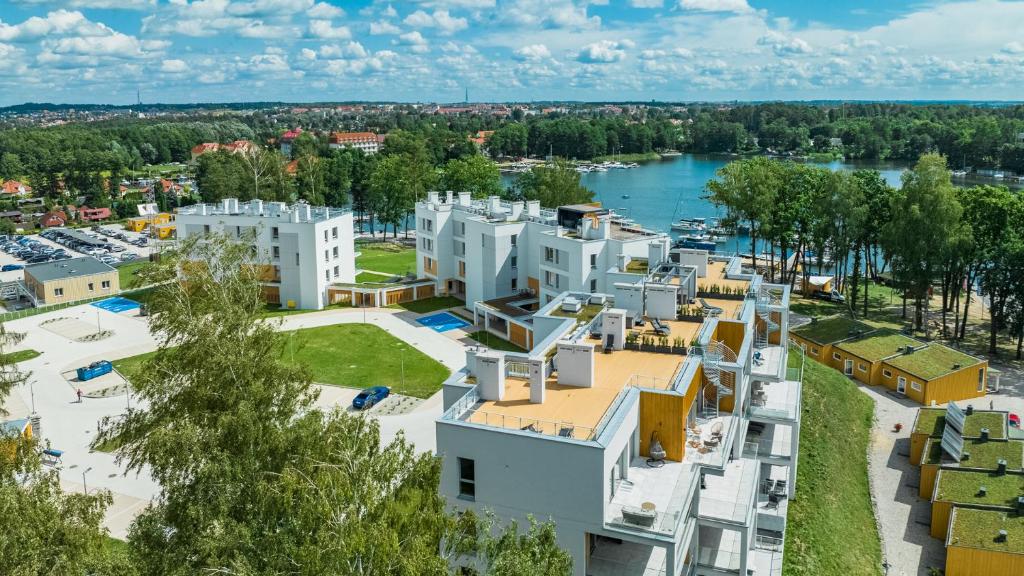 Výhľad na mesto Giżycko alebo výhľad na mesto priamo z apartmánu