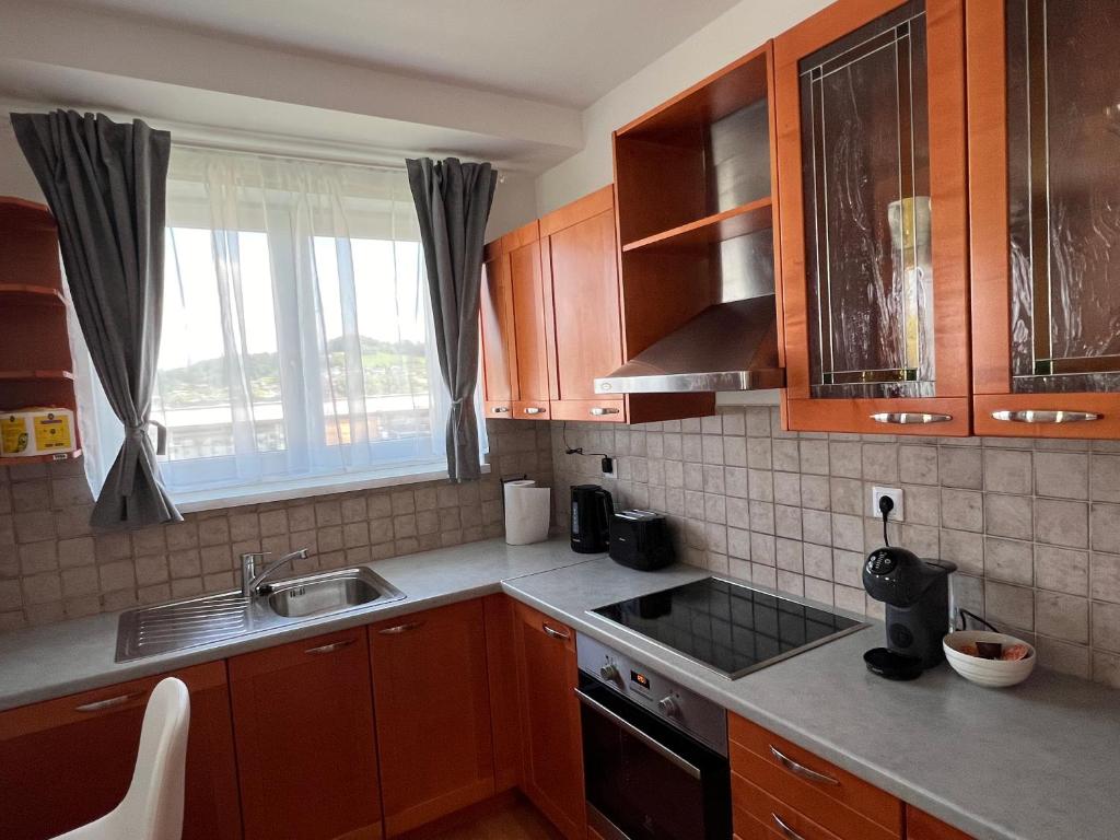Kuchyň nebo kuchyňský kout v ubytování Apartment Šentjur center