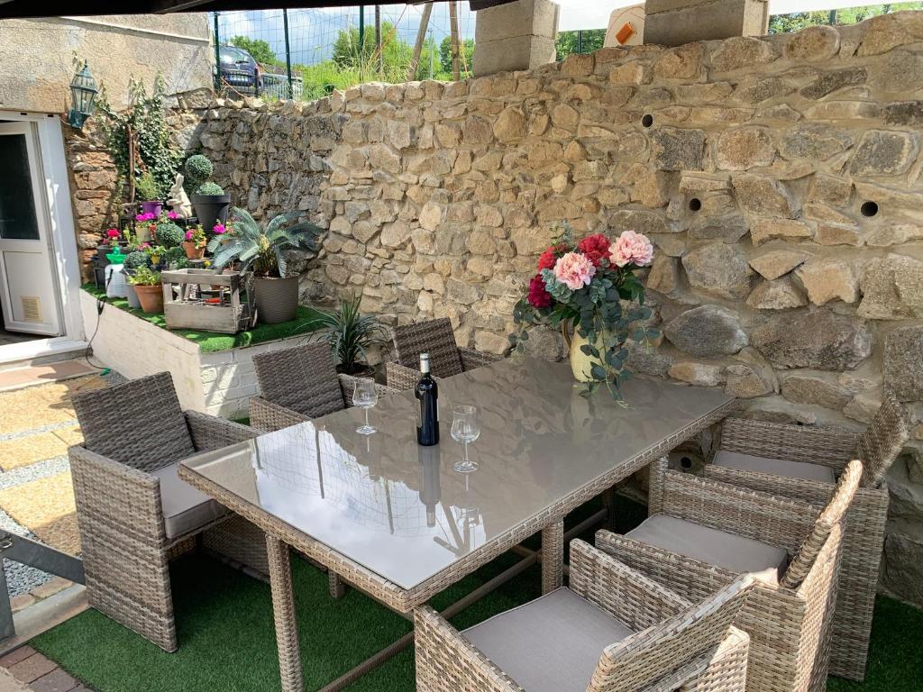 Patio nebo venkovní prostory v ubytování Maison Les Berrys