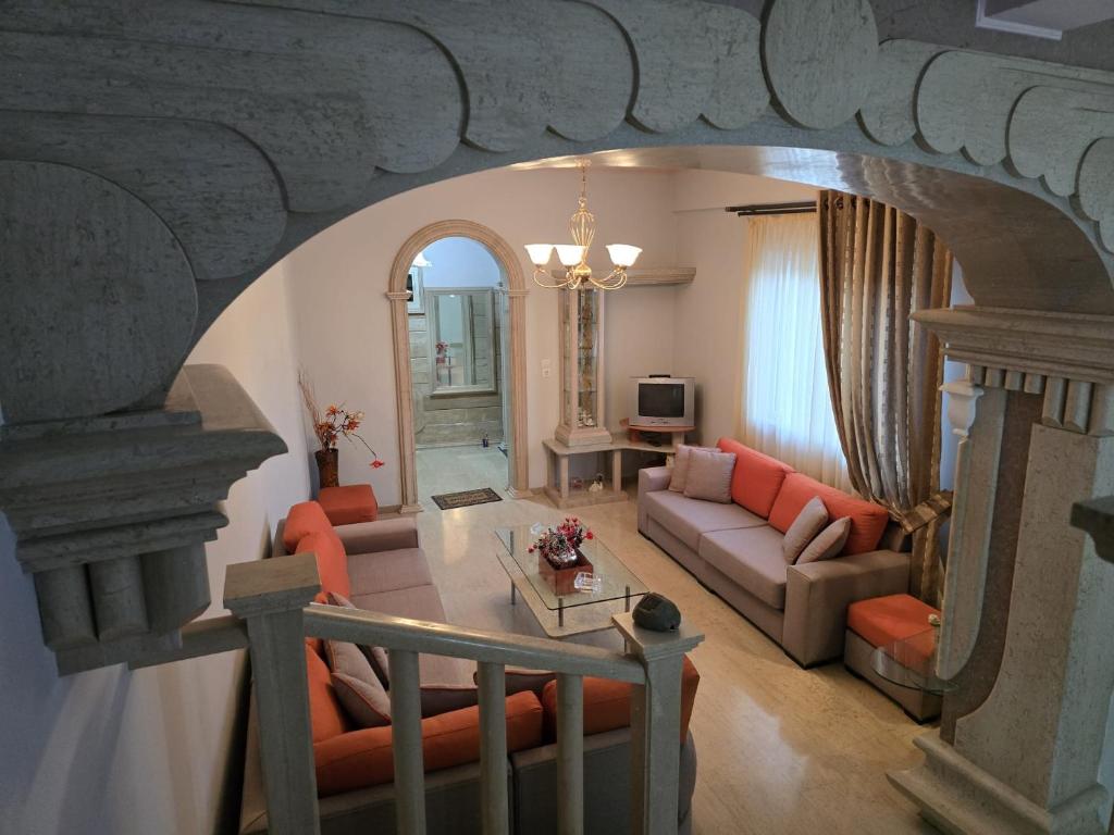 Posezení v ubytování Marble Wonder Home