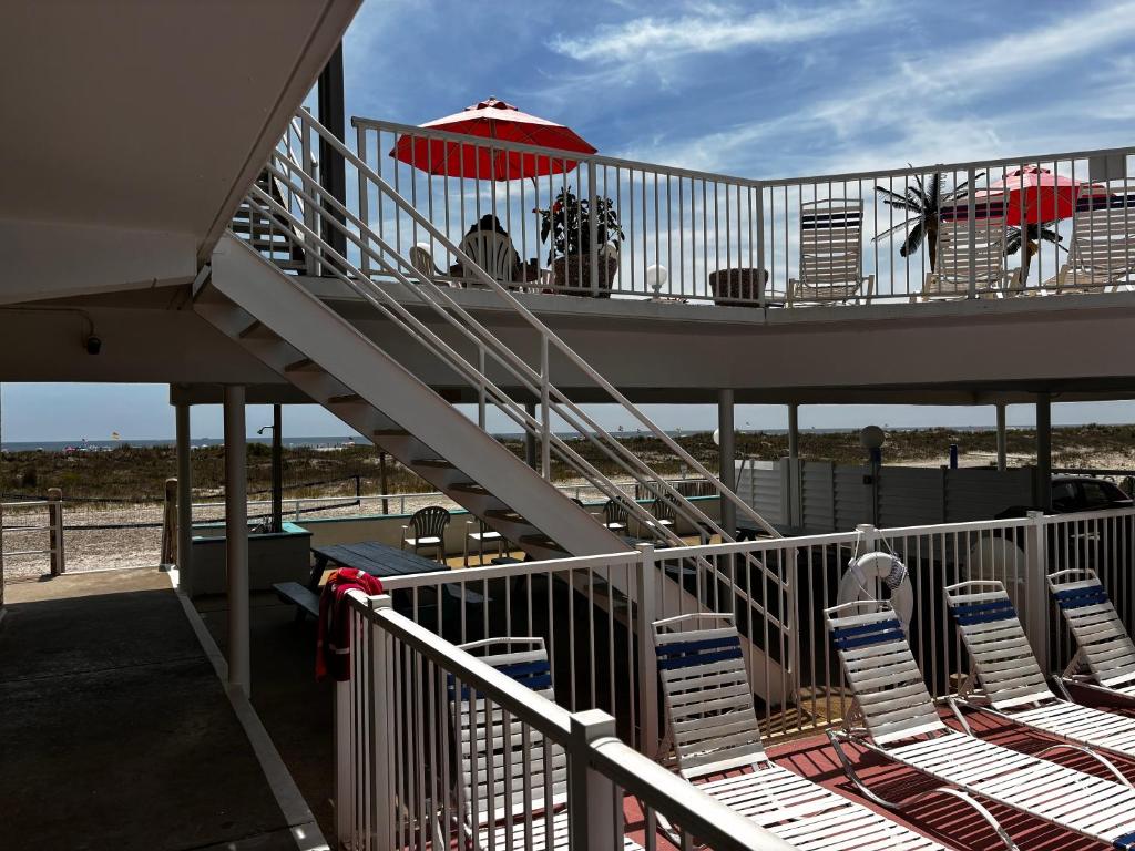 Balkón nebo terasa v ubytování Paradise Oceanfront Resort of Wildwood Crest