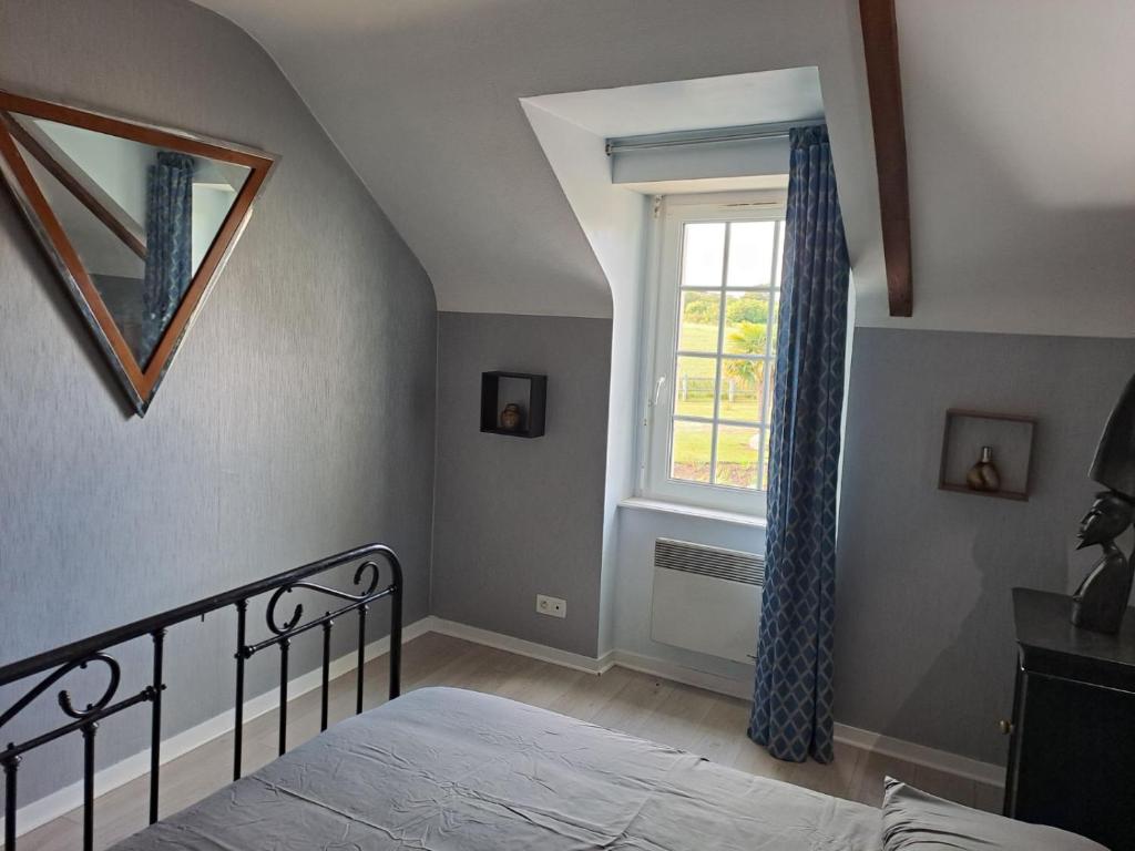 Postel nebo postele na pokoji v ubytování gîte en campagne Lamégritnière