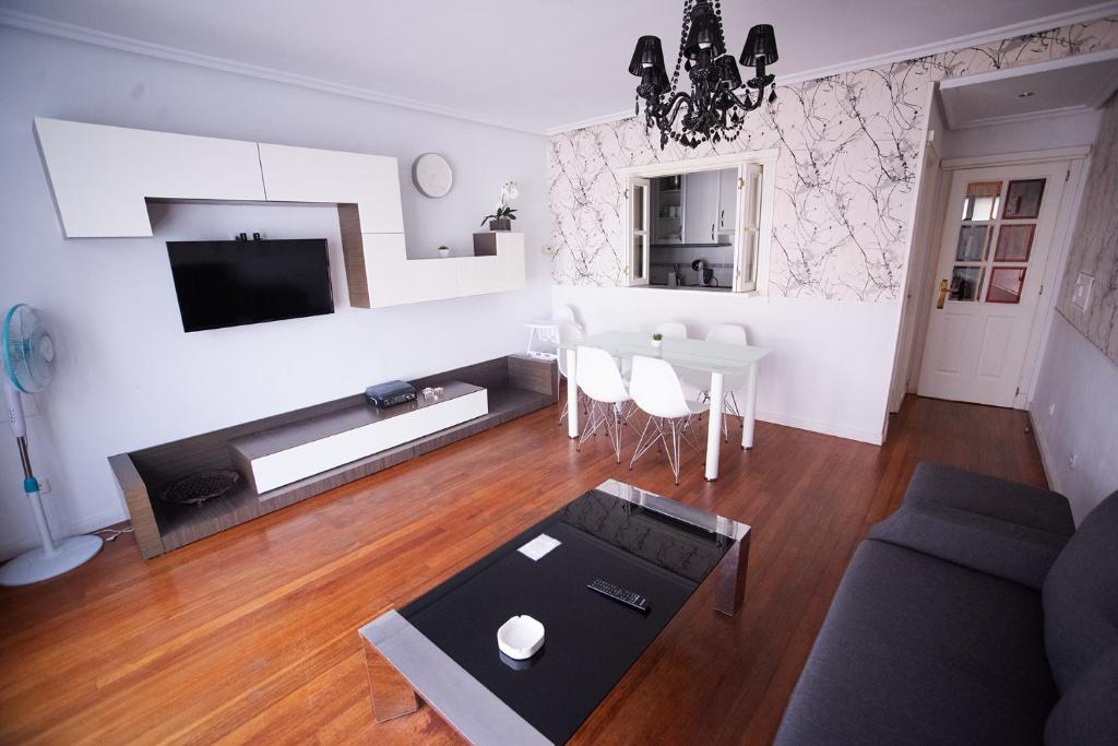TV a/nebo společenská místnost v ubytování Apartacentro