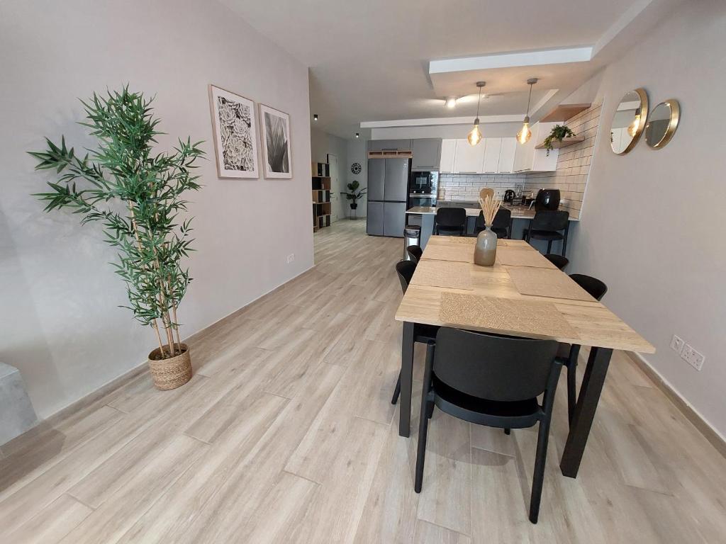 Kuchyň nebo kuchyňský kout v ubytování Serenity Apartment
