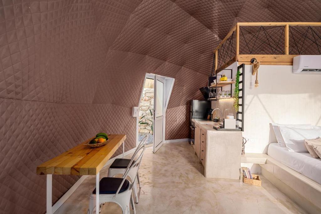 Postel nebo postele na pokoji v ubytování Gogna luxury domes