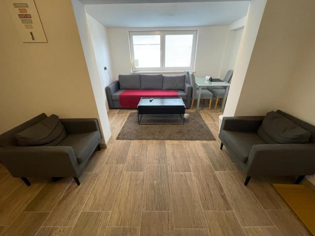 Posezení v ubytování TOP3 Schönes Apartment für max 5 Personen
