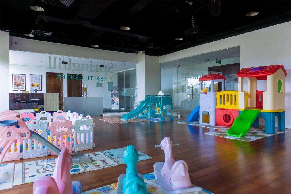 a childrens play area with toys in a store at Golden Tulip Springhill Lampung in Bandar Lampung