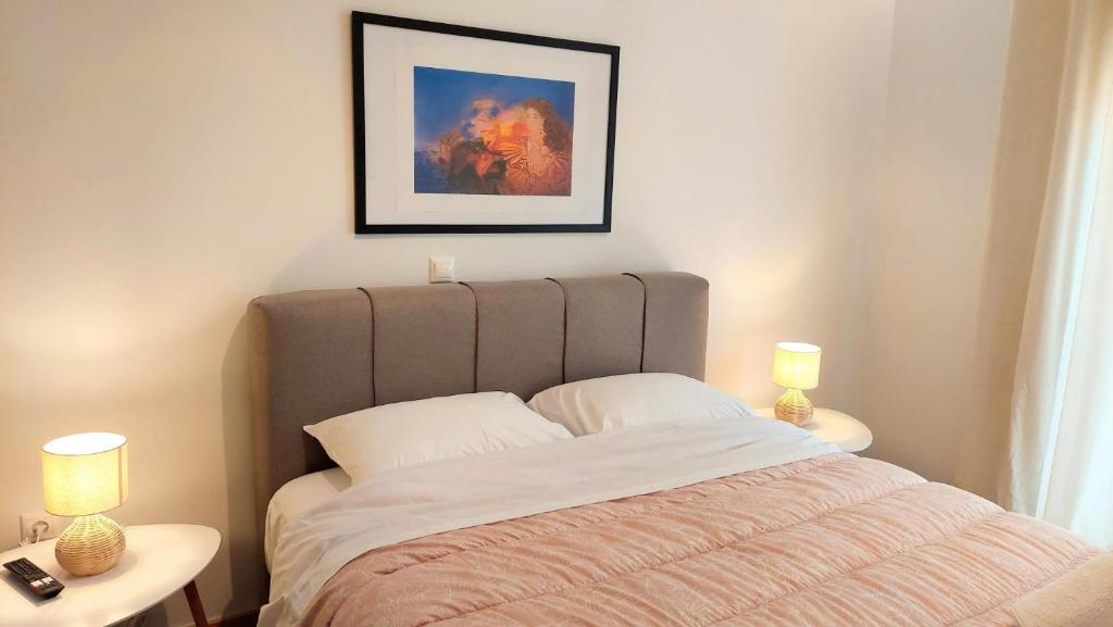 Posteľ alebo postele v izbe v ubytovaní Wonderful apartment in Acropolis