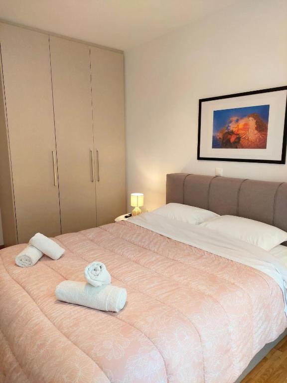 Posteľ alebo postele v izbe v ubytovaní Wonderful apartment in Acropolis