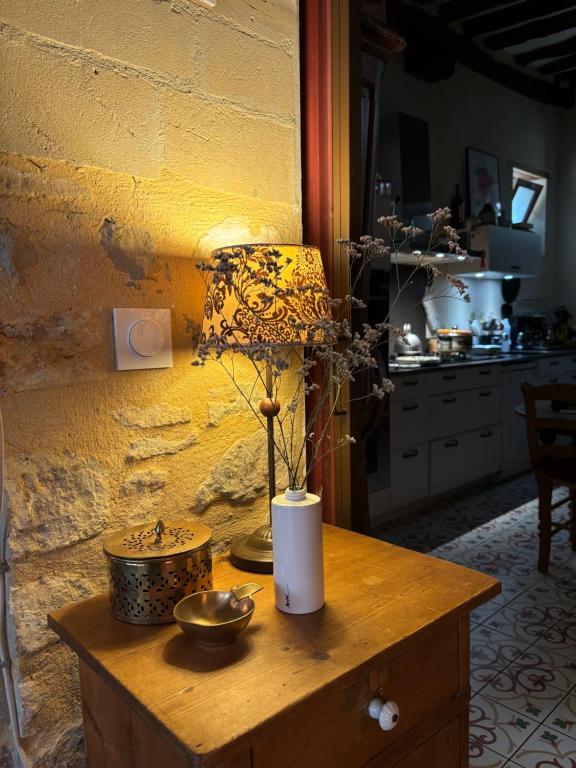 Kuchyň nebo kuchyňský kout v ubytování Dodo et tartines B&B
