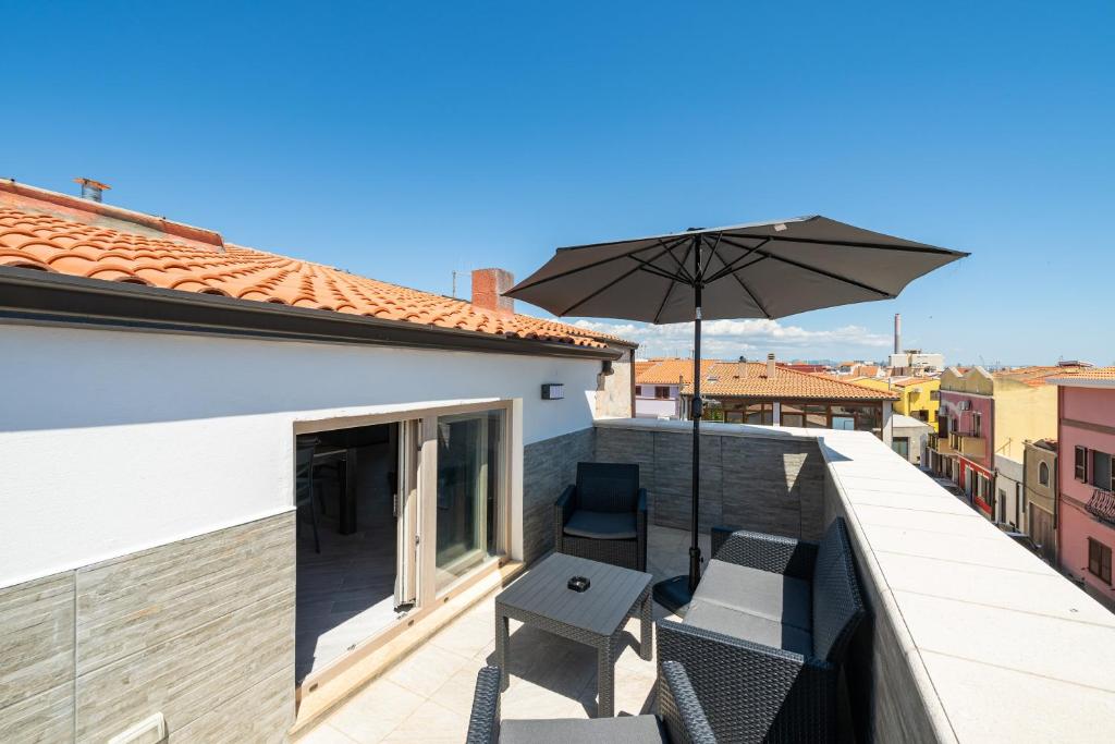 Balkón nebo terasa v ubytování Sea View