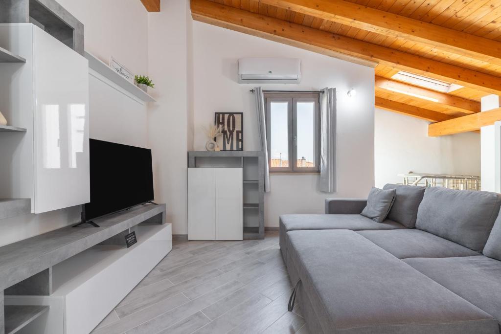 TV a/nebo společenská místnost v ubytování Sea View