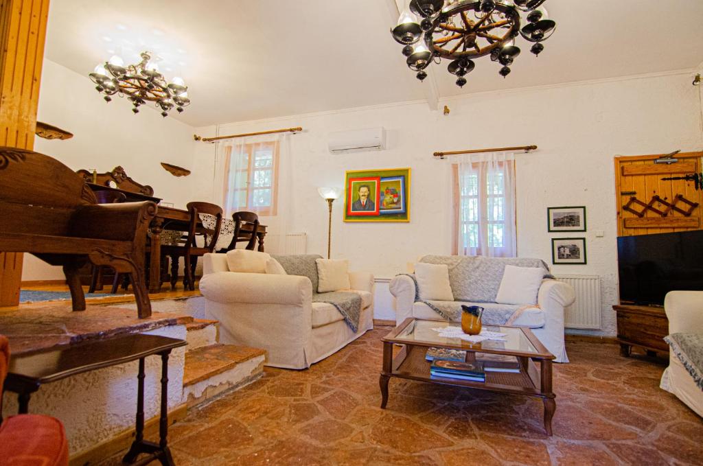 Posezení v ubytování Kefalonian Luxury Villas
