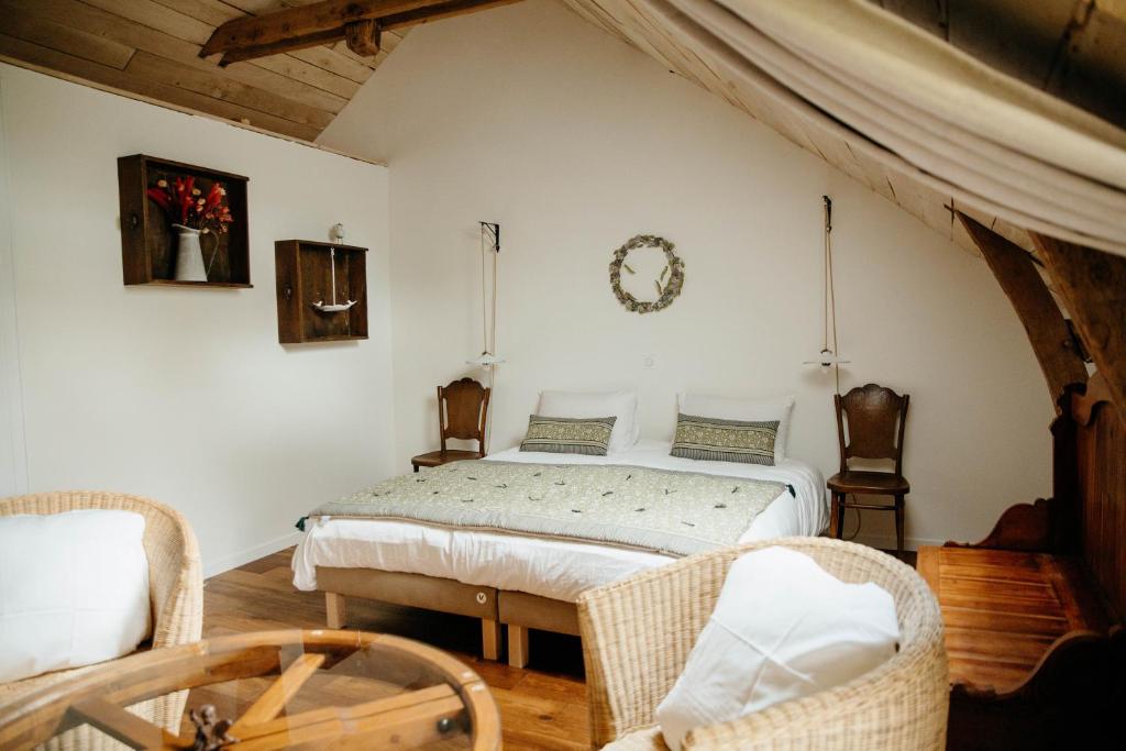Les Bucoliques de la Noë - Chambre Triple Avec Vue Sur Jardin