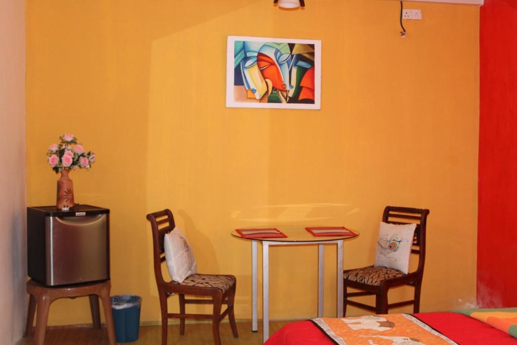 Posezení v ubytování Raj Mahal Inn
