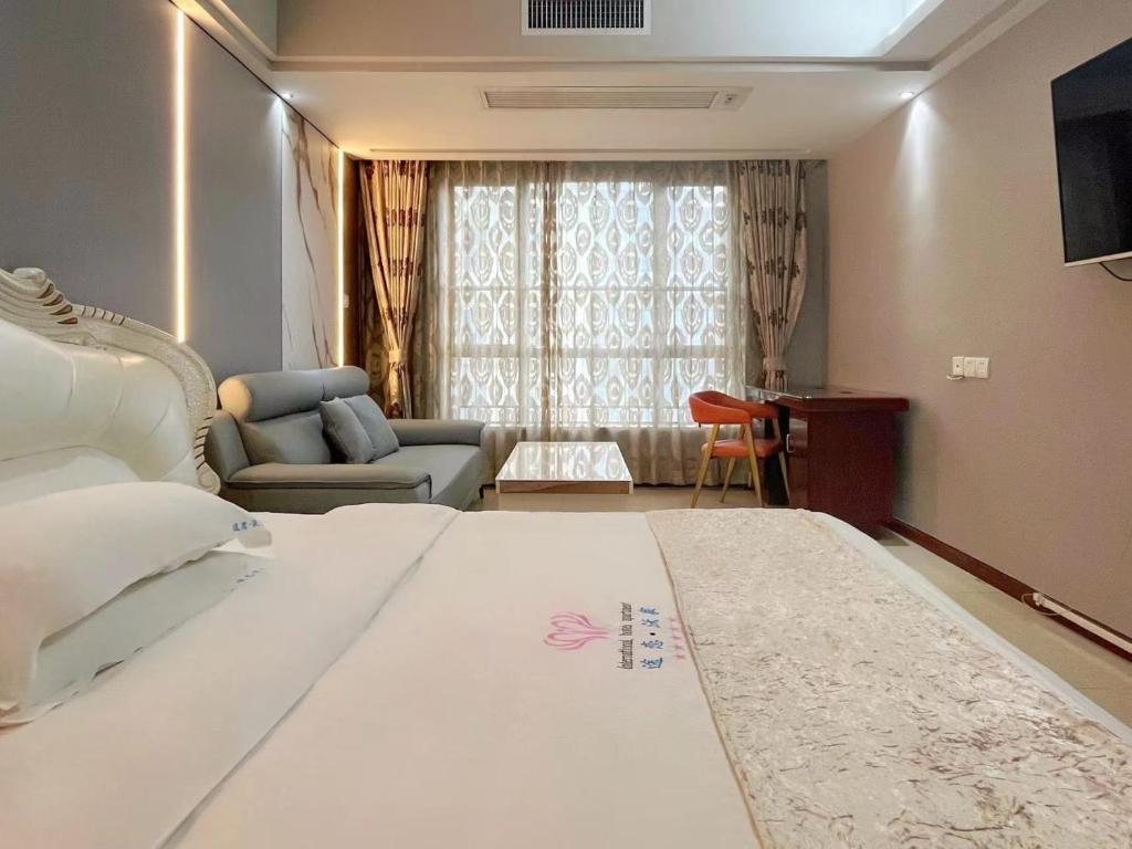 广州沃家国际公寓 - Apartamento De Una Habitación Con Vista Al Lago