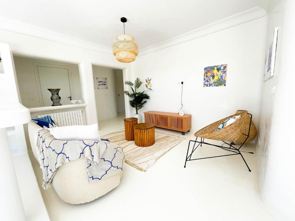 Posezení v ubytování Villa Punique: Villa exceptionnelle avec vue mer