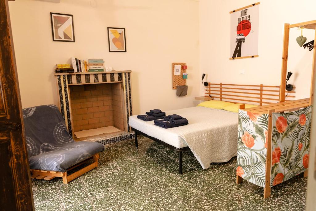Postel nebo postele na pokoji v ubytování B&B La Ciammaruca