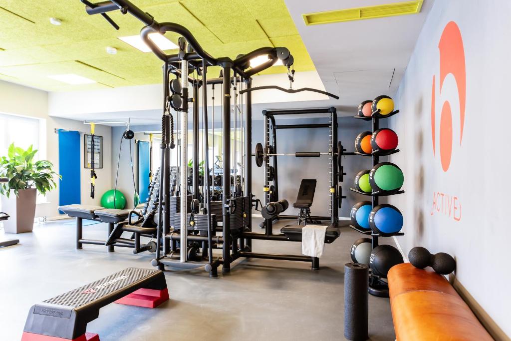 Fitness centrum a/nebo fitness zařízení v ubytování Hotel Boehler