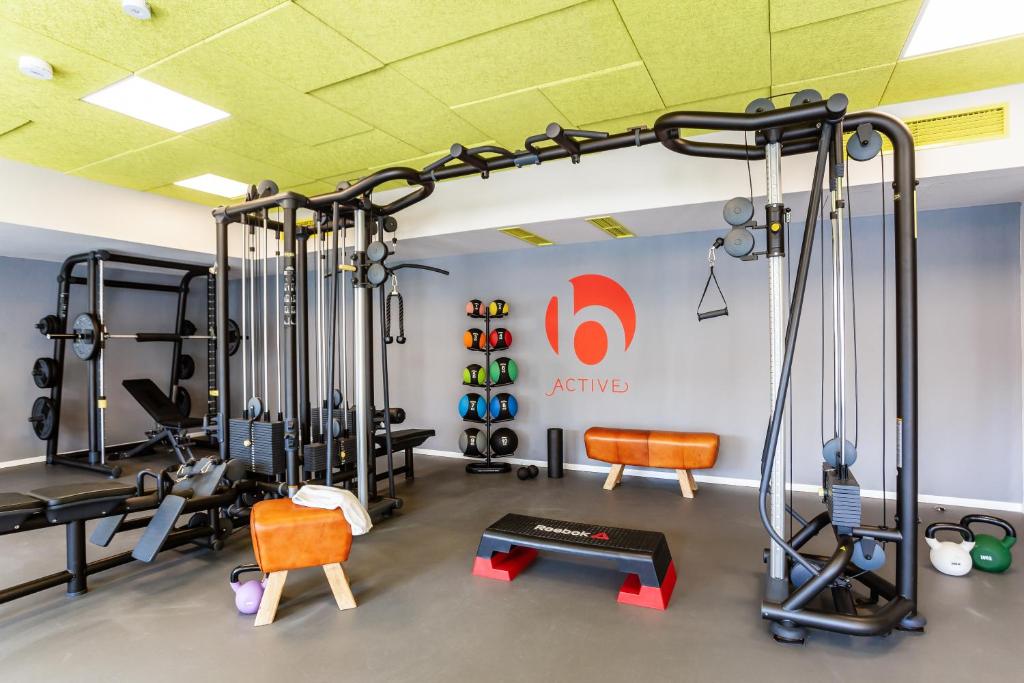 Fitness centrum a/nebo fitness zařízení v ubytování Hotel Boehler
