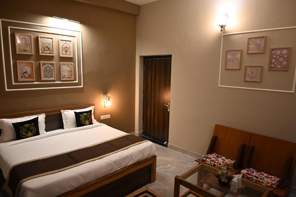 Postel nebo postele na pokoji v ubytování Aijasvan Resort