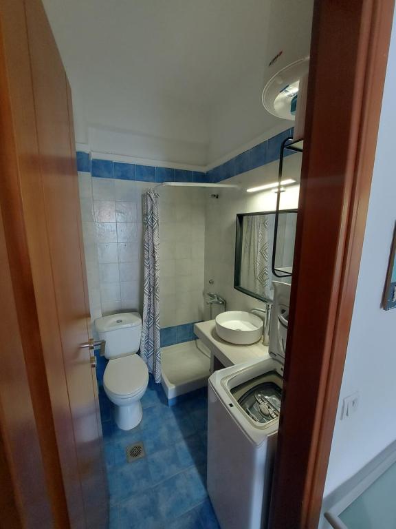 Koupelna v ubytování Posidi Holidays Apartments