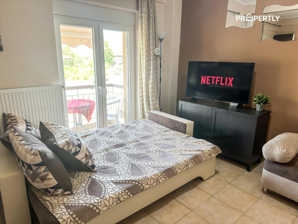 TV a/nebo společenská místnost v ubytování The Seaside Home
