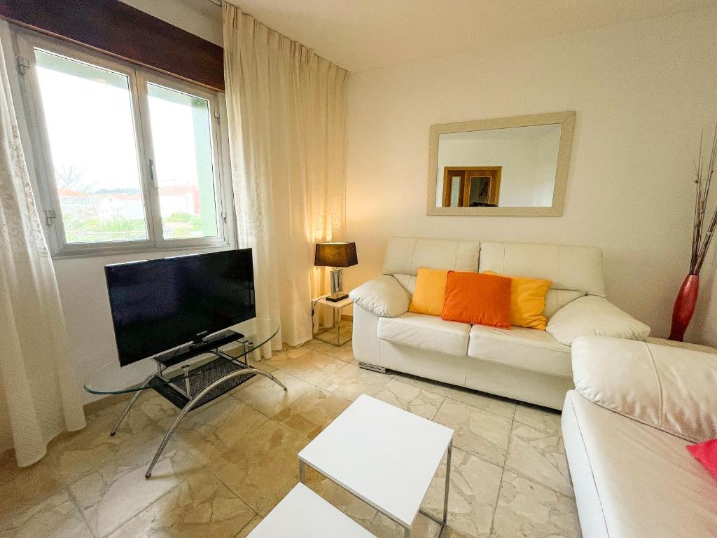 TV a/nebo společenská místnost v ubytování Apartamentos O Grove 3000