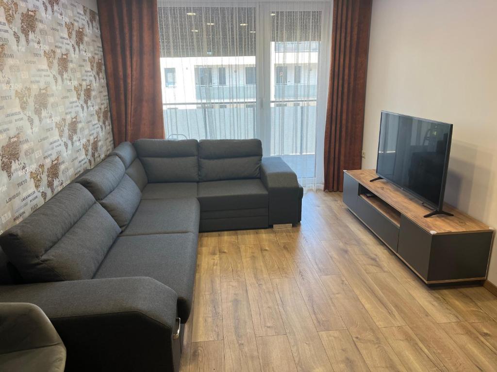 A seating area at Keszthely Apartman
