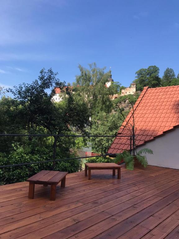 Zahrada ubytování Chalupa Bechyně Zářečí