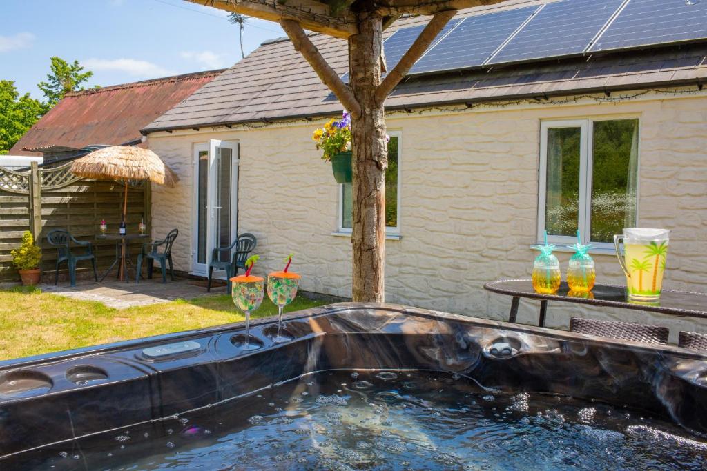 Zahrada ubytování The Old Cottage Aberporth