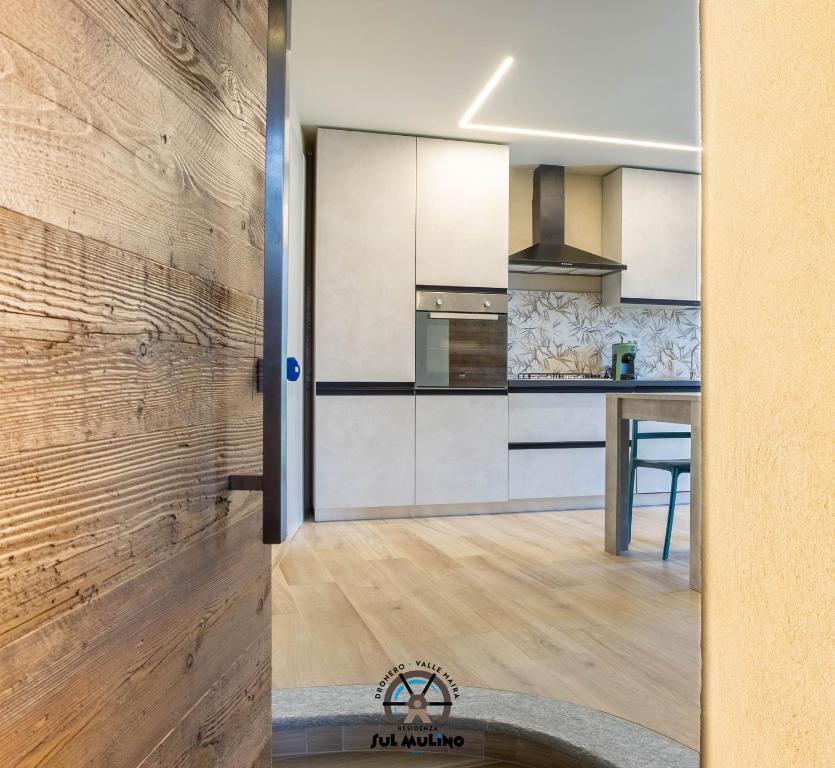 Kuchyň nebo kuchyňský kout v ubytování Residenza SUL MULINO