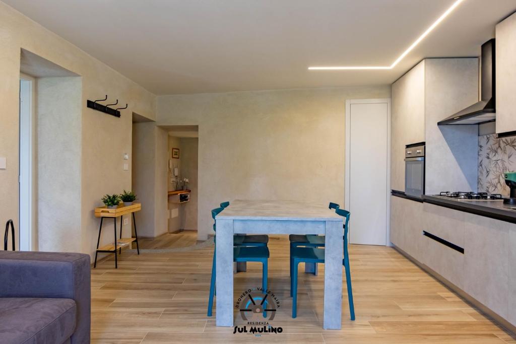 Kuchyň nebo kuchyňský kout v ubytování Residenza SUL MULINO