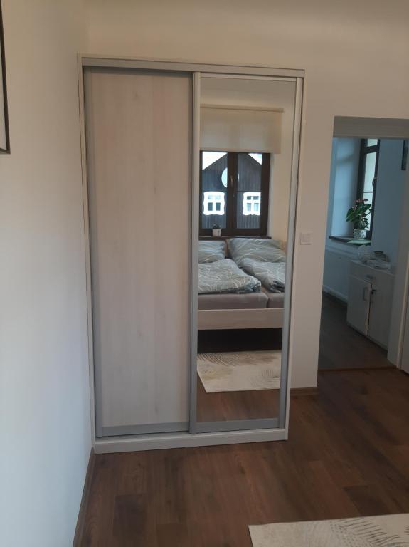 Postel nebo postele na pokoji v ubytování Apartmán Amálie