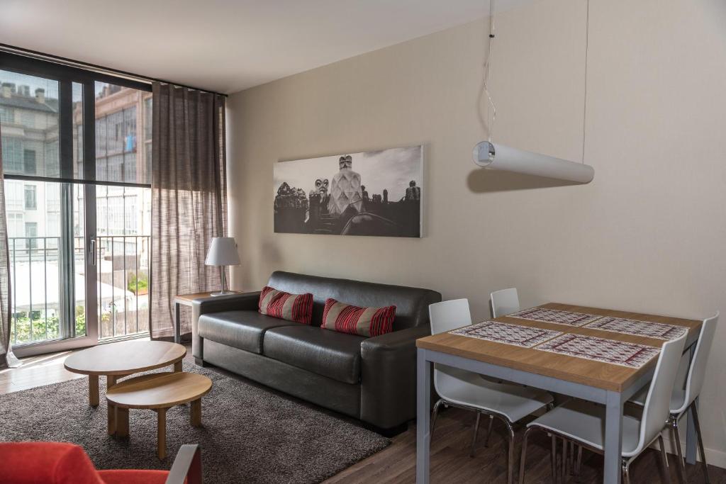 Posezení v ubytování Casp 74 Apartments