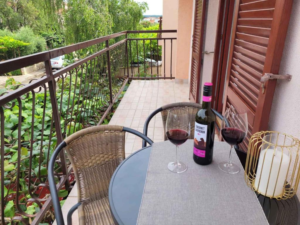 Balkon lub taras w obiekcie Apartment Valbandon, Istia 3