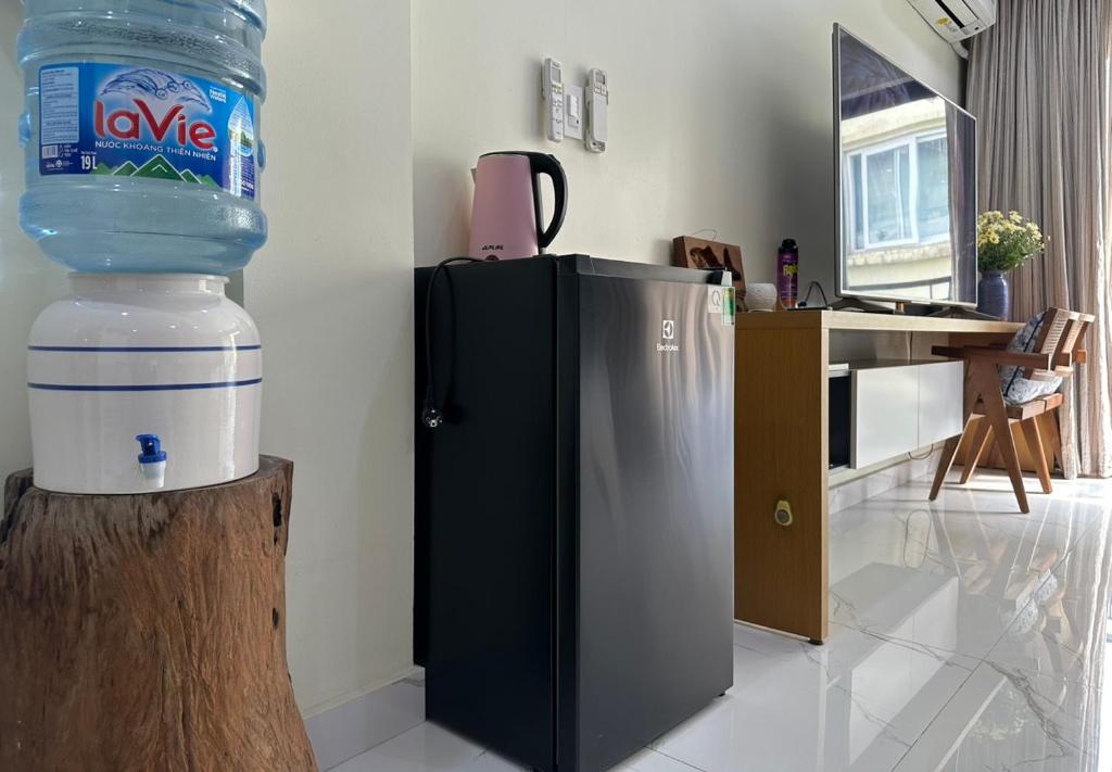 Kuchyň nebo kuchyňský kout v ubytování Papilio Homestay Tay Ho