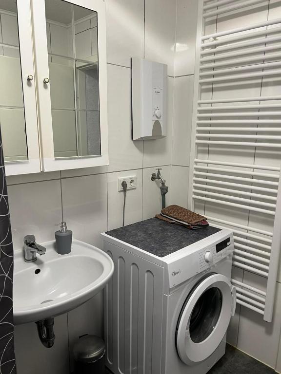 Koupelna v ubytování Ferienhaus Zum Heilbrunnen