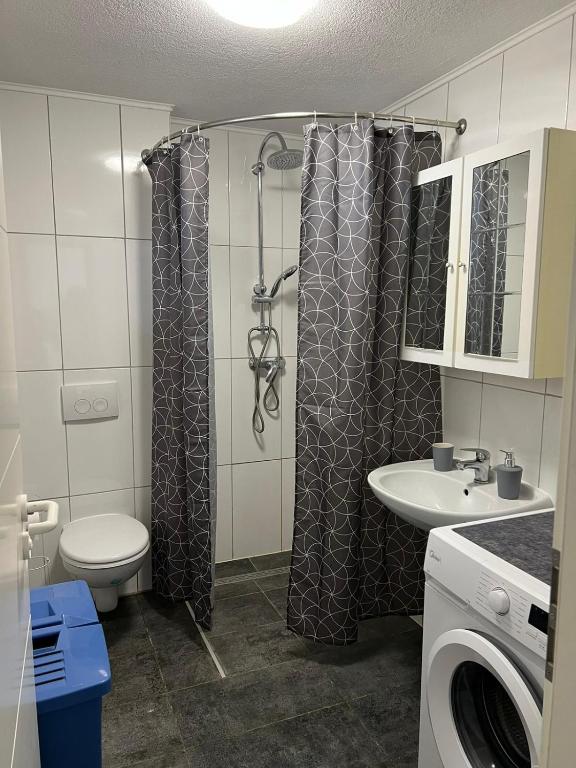 Koupelna v ubytování Ferienhaus Zum Heilbrunnen