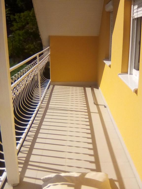 Balkón nebo terasa v ubytování Ilona Vendégház