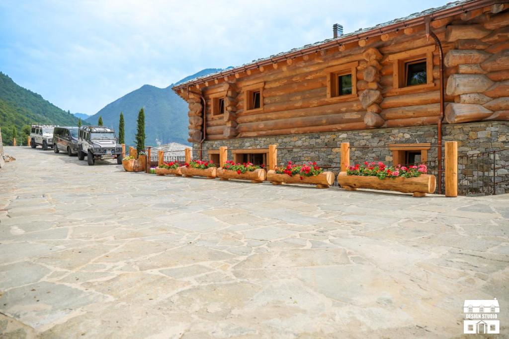 Nespecifikovaný výhled na hory nebo výhled na hory při pohledu z bed and breakfast
