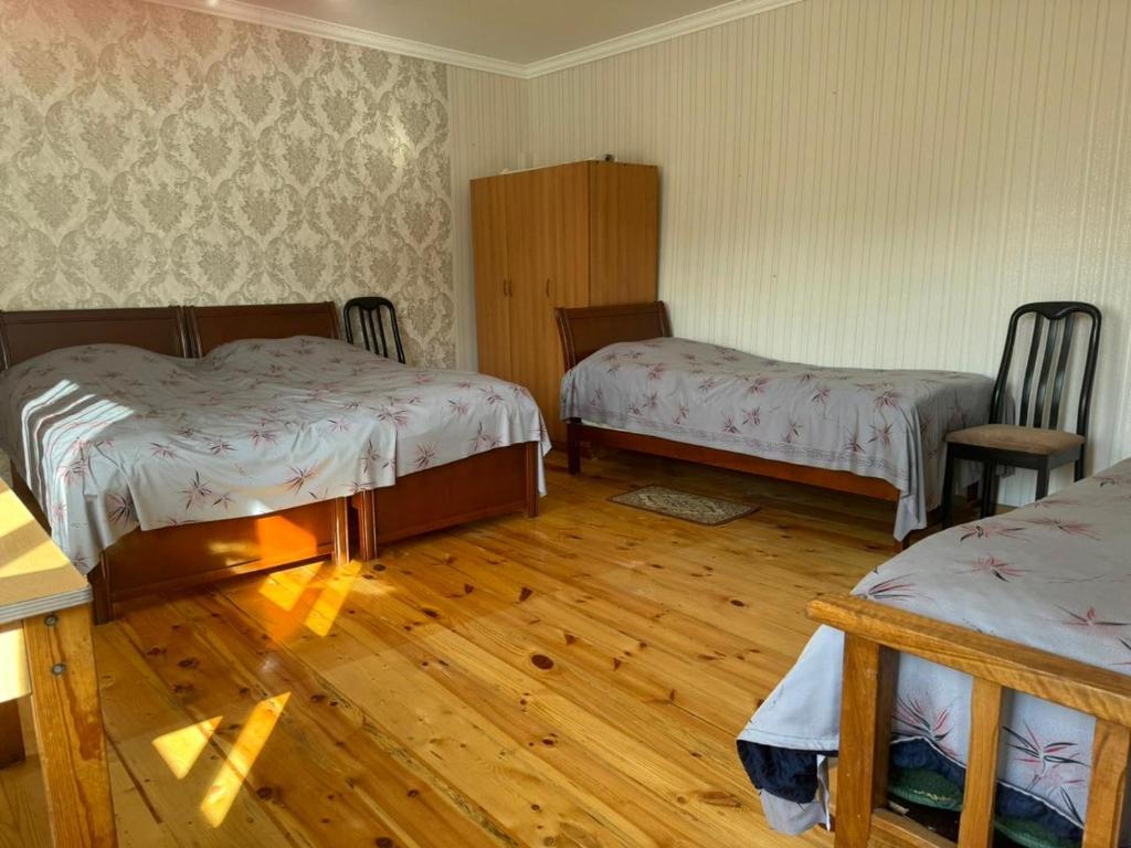 Postel nebo postele na pokoji v ubytování Center