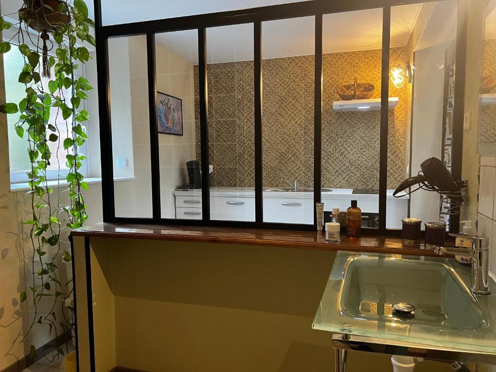 Koupelna v ubytování CHAMBRES D'HOTES