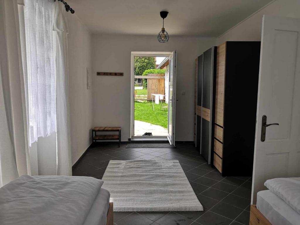 Postel nebo postele na pokoji v ubytování Apartmán u Šenků