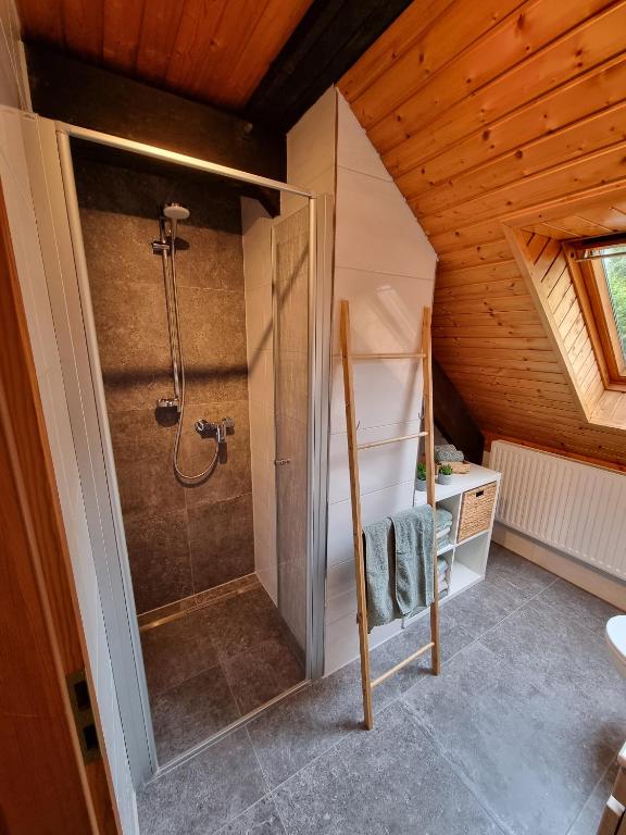 Koupelna v ubytování Schwalbennest