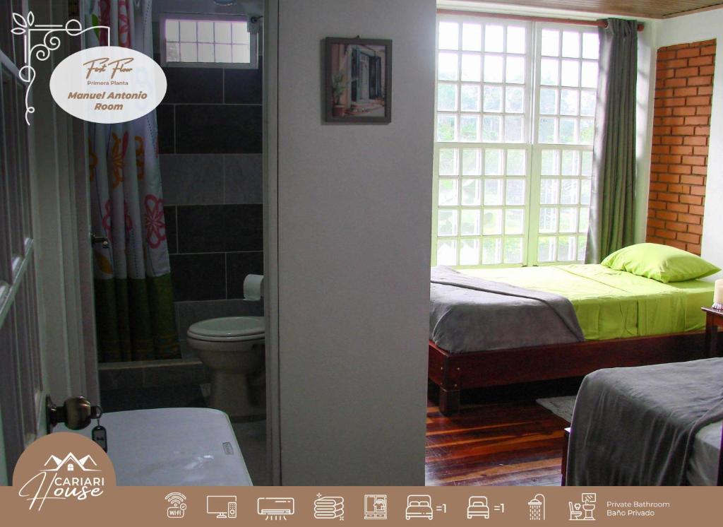 Postel nebo postele na pokoji v ubytování Private rooms, 10 min from SJO Airport
