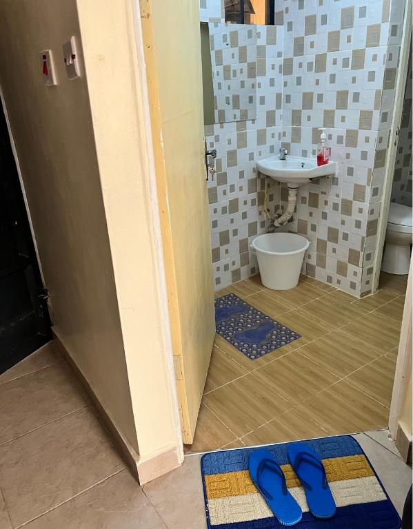 Koupelna v ubytování Kamiri Comfort